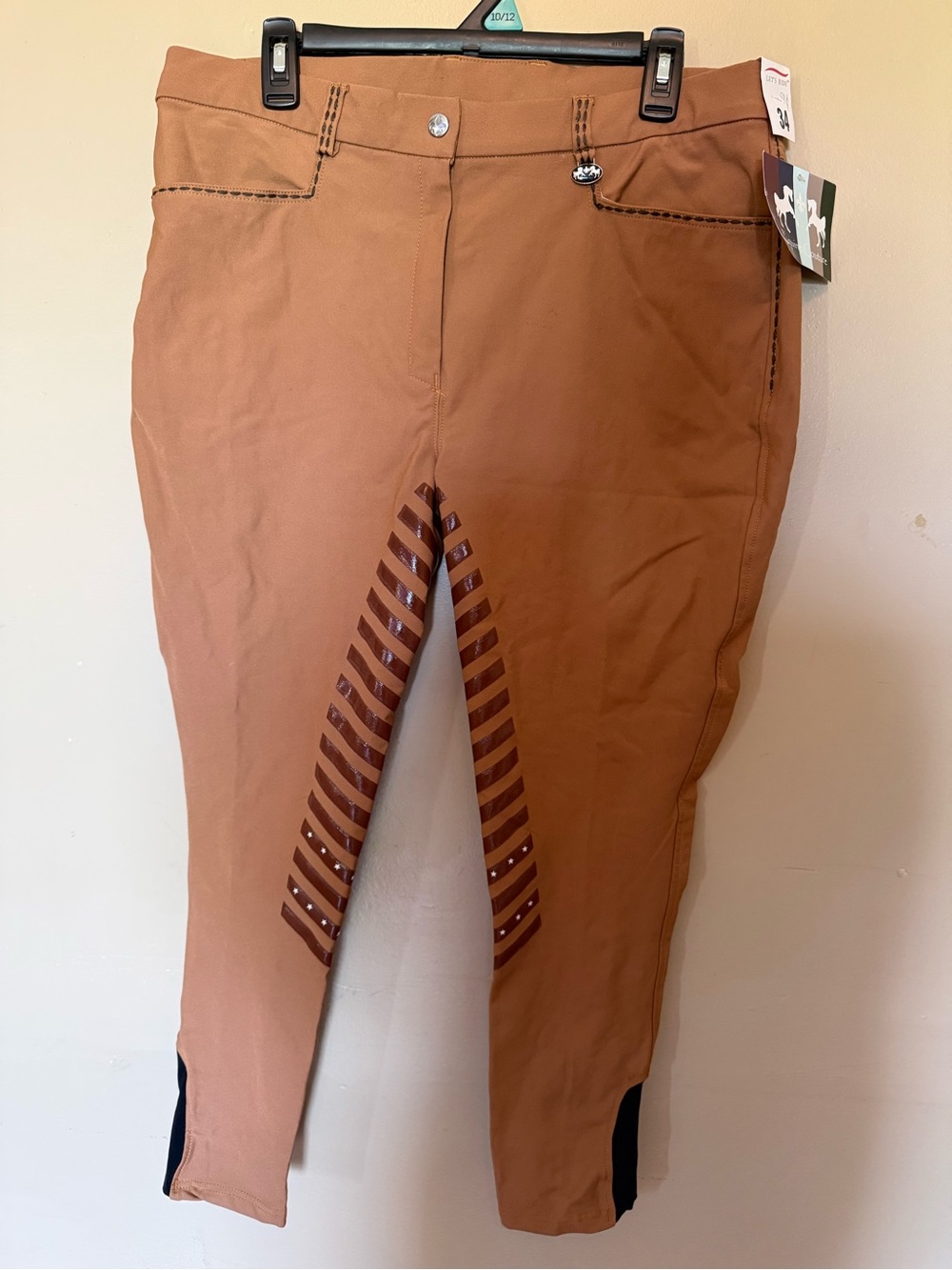 Equine Couture Equestrian Chipmunk Breeches riding pants in Tan